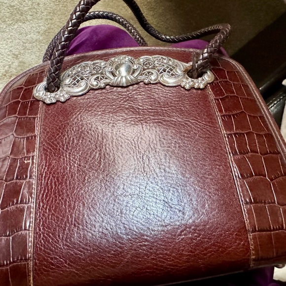 Brighton Chocolate Chantilly Brown Leather Handbag - Picture 13 of 14